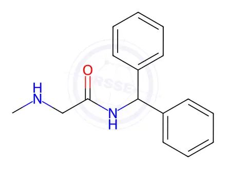 Chemical structure of N-Benzhydryl-2-methylamino-acetamideoxalate