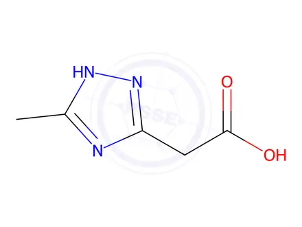 Chemical structure of 2-(5-Methyl-4H-1,2,4-triazol-3-yl)aceticacid