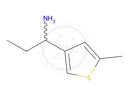 Chemical structure of 1-(5-methylthiophen-3-yl)propan-1-amine