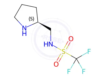 Chemical structure of N-[(2S)-2-Pyrrolidinylmethyl]-trifluoromethanesulfonamide