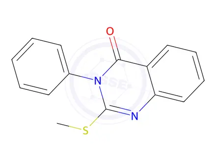 Chemical structure of 2-(Methylthio)-3-phenylquinazolin-4(3H)-one