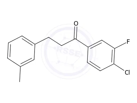 Chemical structure of 1-(4-Chloro-3-fluorophenyl)-3-(m-tolyl)propan-1-one