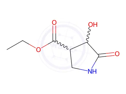 Chemical structure of Ethyl 4-hydroxy-5-oxopyrrolidine-3-carboxylate