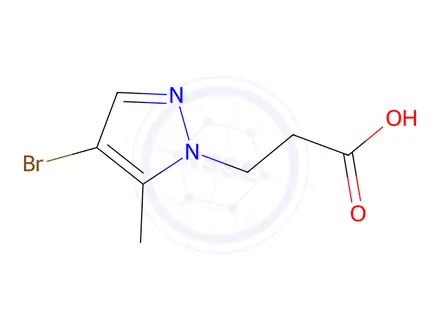 Chemical structure of 3-(4-bromo-5-methyl-1h-pyrazol-1-yl)propanoic acid