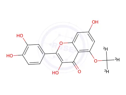 Chemical structure of 5-O-Methyl-d3 Quercetin