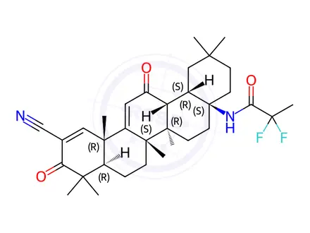 Chemical structure of Omaveloxolone