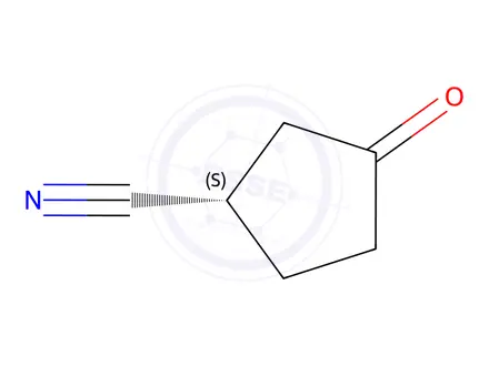 Chemical structure of (S)-3-oxocyclopentane-1-carbonitrile