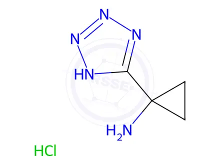 Chemical structure of 1-(1H-Tetrazol-5-yl)cyclopropan-1-amine hydrochloride
