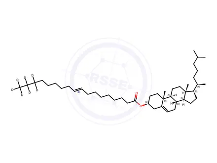 Chemical structure of 18:1-d7-cholesterol