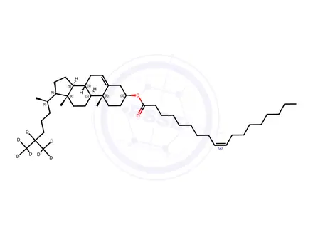 Chemical structure of Cholesteryl oleate-d7 Solution in Dichloromethane