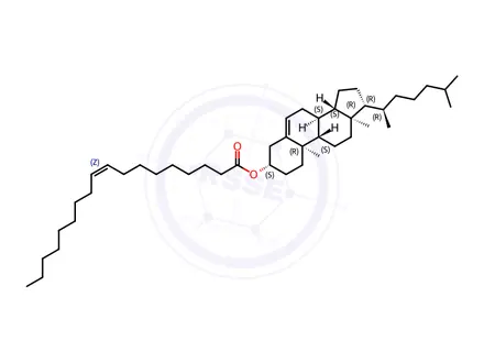 Chemical structure of Cholesteryl oleate