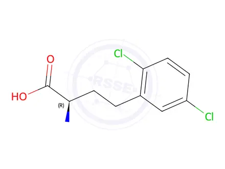 Chemical structure of (R)-2-Amino-4-(2,5-dichlorophenyl)butanoic acid