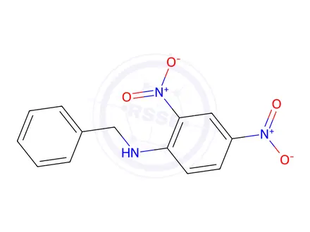 Chemical structure of N-benzyl-2,4-dinitroaniline