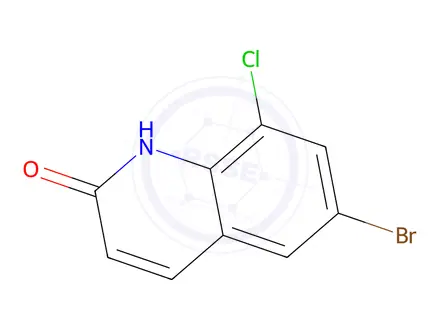Chemical structure of 6-bromo-8-chloro-1,2-dihydroquinolin-2-one