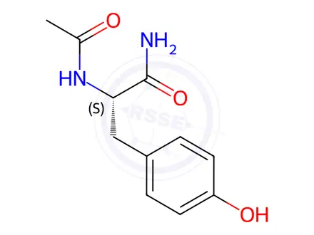 Chemical structure of N-Acetyl-L-tyrosine Amide