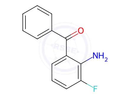 Chemical structure of (2-Amino-3-fluorophenyl)(phenyl)methanone