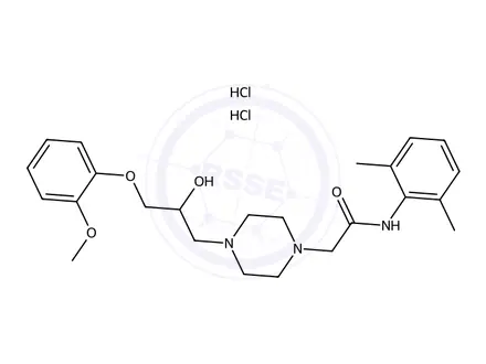 Chemical structure of Ranolazine Dihydrochloride