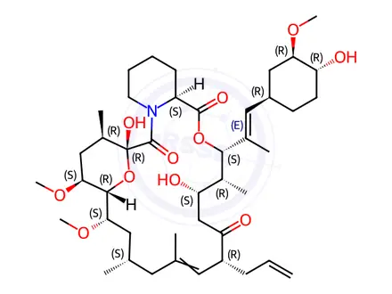 Chemical structure of Tacrolimus Impurity 1