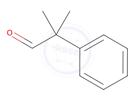 Chemical structure of 2-methyl-2-phenylpropanal