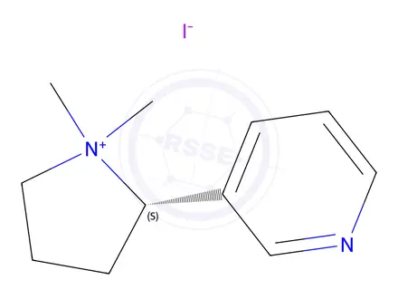 Chemical structure of (S)-1â€™-Methylnicotinium Iodide