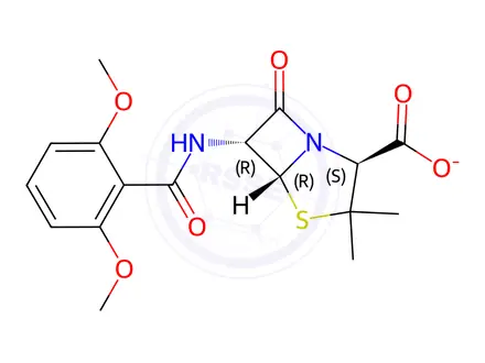 Chemical structure of Methicillin Sodium (AS) (1410002)