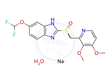 Chemical structure of Pantoprazole sodium EP Standard