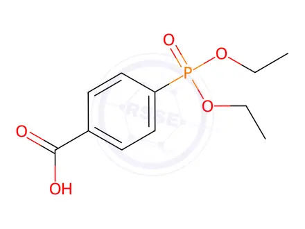 Chemical structure of 4-(Diethoxyphosphinyl)benzoic Acid