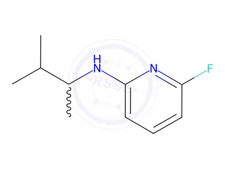 Chemical structure of 6-Fluoro-N-(3-methylbutan-2-yl)pyridin-2-amine