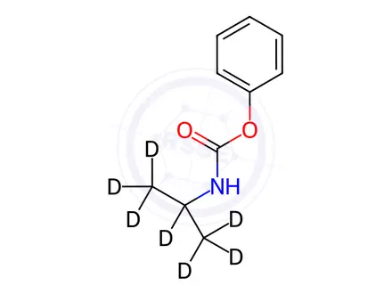Chemical structure of (1-Methylethyl)carbamic Acid-d7 Phenyl Ester