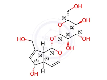 Chemical structure of Aucubin