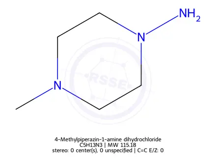 Chemical structure of 1-Amino-4-methylpiperazine