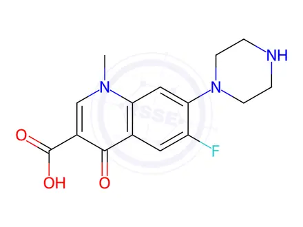 Chemical structure of orfloxacin EP Impurity K