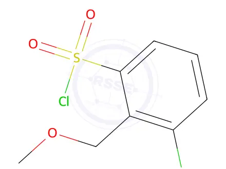 Chemical structure of 3-Chloro-2-(methoxymethyl)benzenesulfonyl chloride