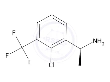 Chemical structure of (S)-1-(2-chloro-3-(trifluoromethyl)phenyl)ethan-1-amine