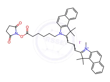 Chemical structure of Cyanine3.5 NHS ester