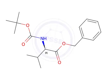 Chemical structure of Benzyl (tert-butoxycarbonyl)-D-valinate