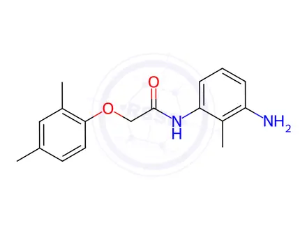 Chemical structure of N-(3-Amino-2-methylphenyl)-2-(2,4-dimethylphenoxy)acetamide
