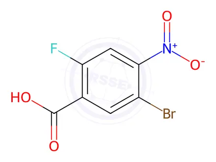 Chemical structure of Benzoic acid, 5-bromo-2-fluoro-4-nitro-