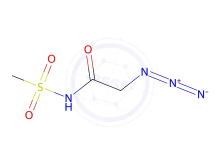 Chemical structure of 2-azido-N-methanesulfonylacetamide