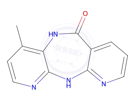 Chemical structure of Nevirapine Impurity I {4-methyl-5,11-dihydro-6H-dipy rido[3,2-b:2′,3′-e][1,4]diazepin-6-one}