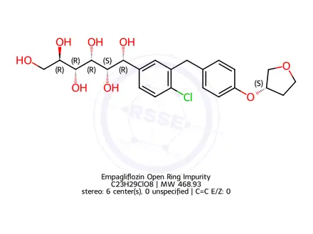 Chemical structure of (3R,4S,5S,6R)-2-(4-chloro-3-(4-(((S)-tetrahydrofuran-3-yl)oxy)benzyl)phenyl)-6-(hydroxyMethyl)tetrahydro-2H-pyran-2,3,4,5-tetraol