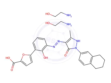 Chemical structure of Rafutrombopag Olamine