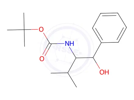 Chemical structure of Tert-butyl (1-hydroxy-3-methyl-1-phenylbutan-2-yl)carbamate