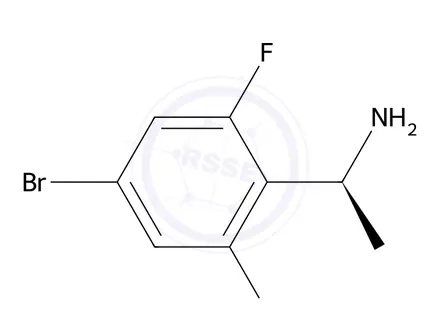 Chemical structure of (S)-1-(4-Bromo-2,6-difluorophenyl)ethanamine