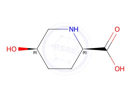 Chemical structure of (2R,5R)-5-Hydroxypiperidine-2-carboxylic Acid