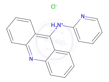 Chemical structure of N-(Pyridin-2-yl)acridin-9-amine hydrochloride