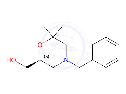 Chemical structure of (S)-(4-Benzyl-6,6-dimethylmorpholin-2-yl)methanol