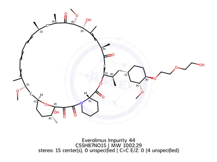 Chemical structure of Everolimus Impurity 504