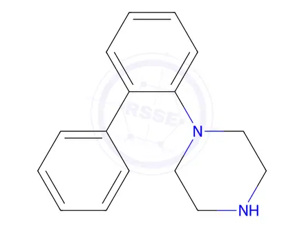 Chemical structure of 1-(2-BIPHENYL)PIPERAZINE DIHYDROCHLORIDE