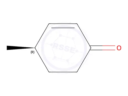 Chemical structure of (R)-4-Methylcyclohex-2-en-1-one